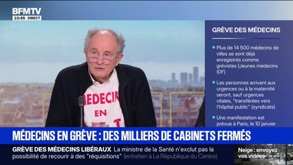 Médecins en grève: Jean-Paul Hamon, président d'honneur de la fédération des médecins en France, estime que “rien n’a été fait pour lutter contre la désertification médicale”