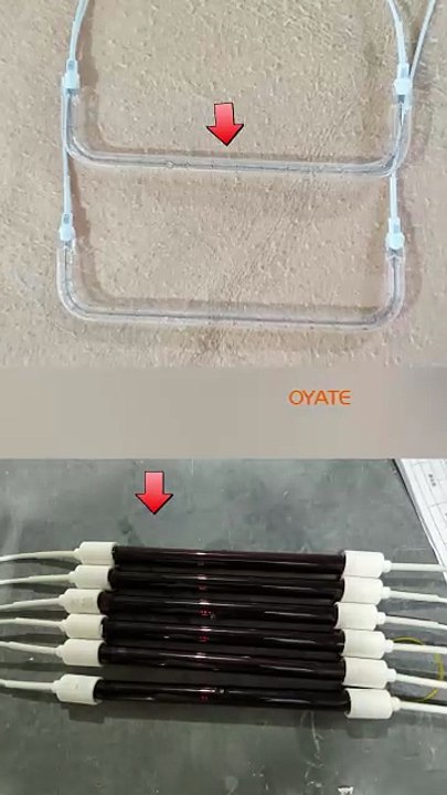 1000w 1500w 2000w Clear Quartz Heat Lamp