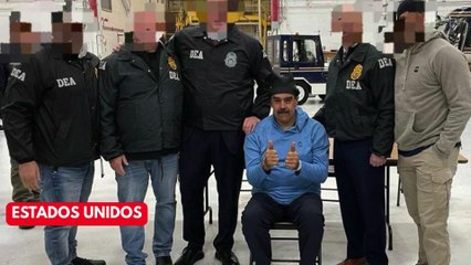 Maduro llegando a Estados Unidos capturado