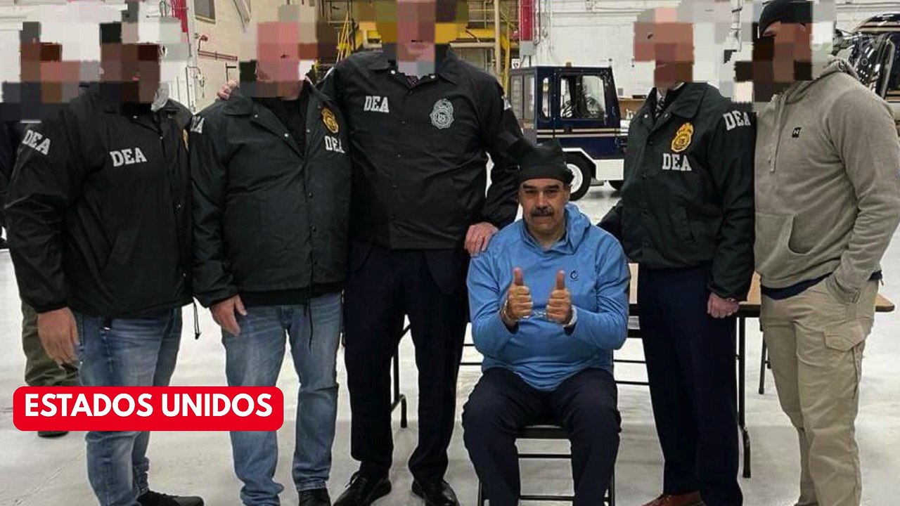 Maduro llegando a Estados Unidos capturado