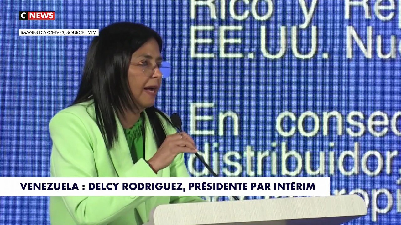 Venezuela : La vice-présidente Delcy Rodríguez assure l’intérim après l’arrestation de Nicolás Maduro