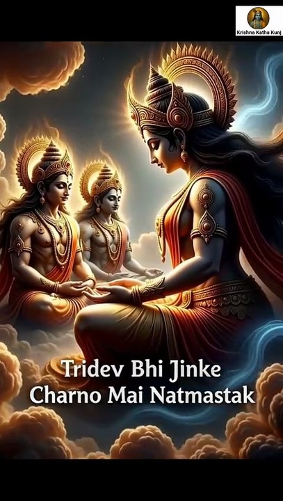 Mythological scene showing children of Earth and Sky — Agni as fire emerging from earth, Ushas as golden dawn light, Nisha as star-filled night, Indra as glowing unborn energy, Chandra as calm moonlight, Vedic symbolism, divine atmosphere, detailed Indian