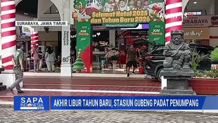Arus Balik Libur Nataru: Arus Lalin di Tol Cikunir Lancar, Stasiun Gubeng Surabaya Padat Penumpang