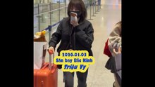 2026.01.03 Triệu Vy ở sân bay Thượng Hải & Bắc Kinh