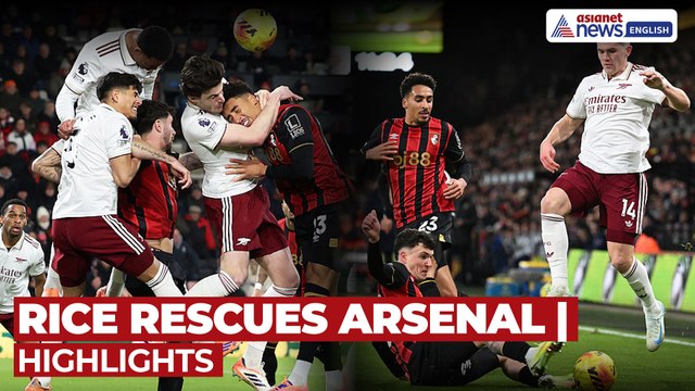 Arsenal vs Bournemouth Highlights: Rice Double Sparks Thrilling 3-2 Comeback Away Win