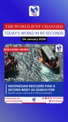 Indonesian rescuers find a second body as search for Spanish soccer coach and 2 children extended.