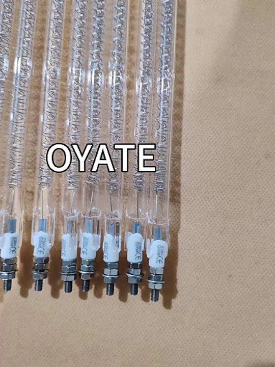 925mm 1200w tungsten star coil filament halogen heating lamps for ink drying