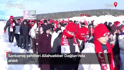Sarıkamış şehitleri Allahuekber Dağları'nda anıldı