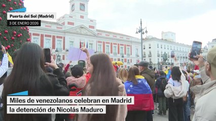 Celebraciones y protestas en España por el ataque de EE UU y la detención de Nicolás Maduro