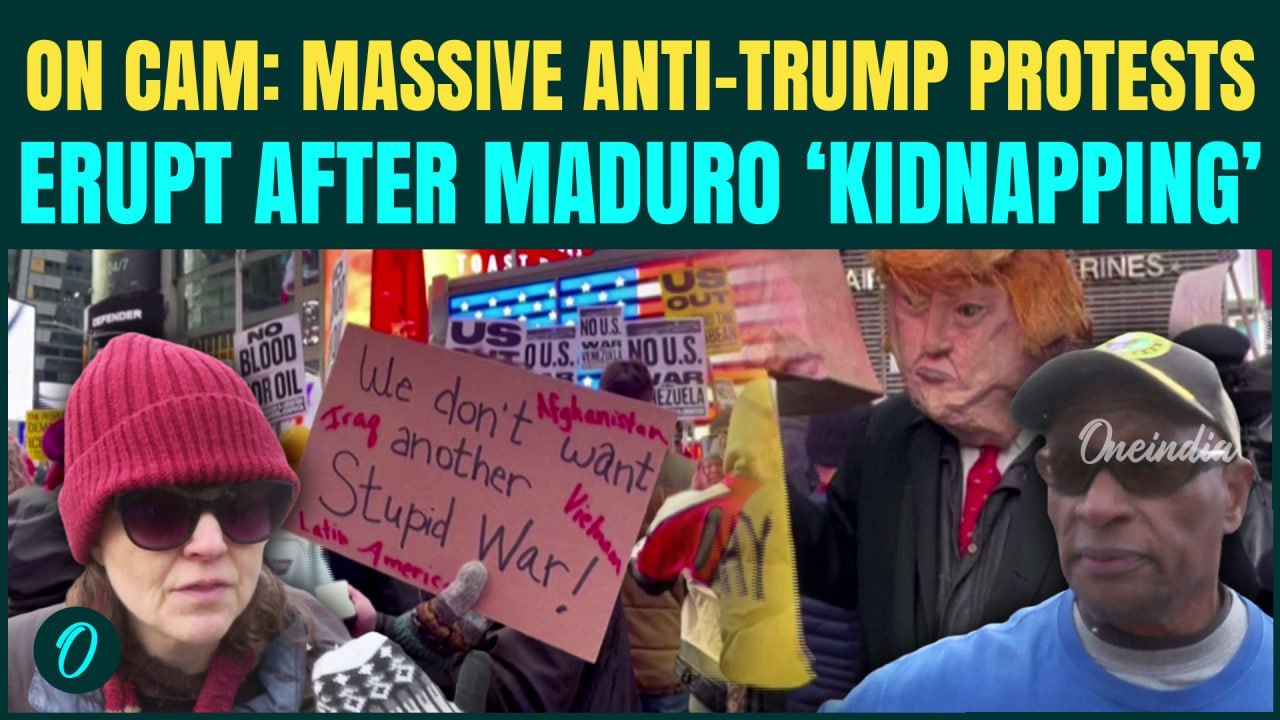Trump KIDNAPS ‘Sleeping’ Maduro| Anti-Trump Protests Erupt Over US’ ILLEGAL Venezuela Operation