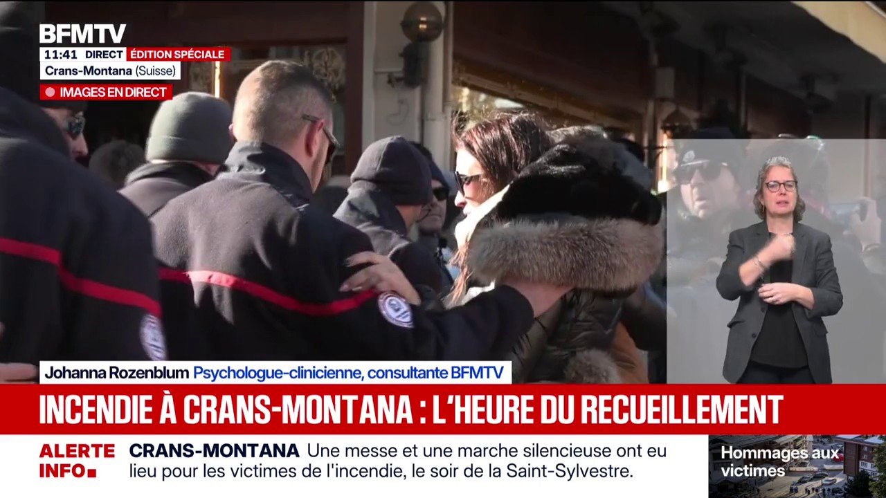 Crans-Montana: Laëticia, une mère qui a perdu son fils Arthur dans l'incendie du bar "Le Constellation", reçoit le soutien des pompiers