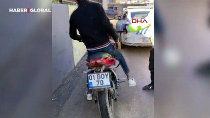 Hatay'da abartı egzoz için sürücüye 26 bin TL ceza