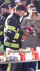 Les pompiers de Crans Montana ovationnés par la foule