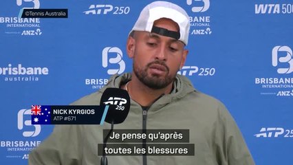 Brisbane - Kyrgios ne pense ni au classement ni aux titres : “Un showman avant tout”