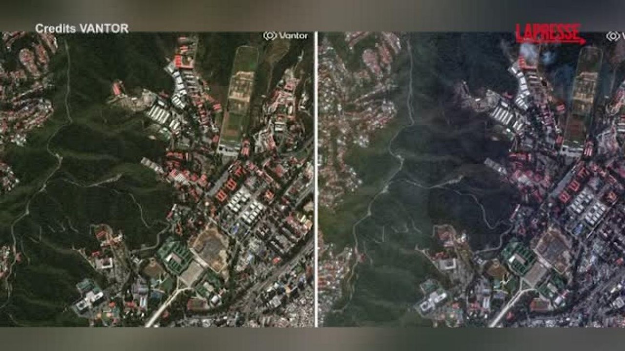 I quartieri di Caracas prima e dopo gli attacchi Usa: le immagini dal Satellite