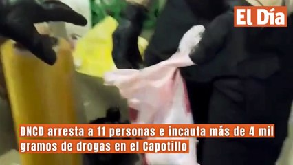 DNCD arresta a 11 personas e incauta más de 4 mil gramos de drogas en el Capotillo