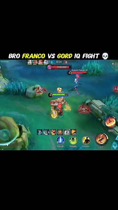 Franco vs Gord IQ 😂😂😂 #mobilelegends #mlbb #moba #unmegaming