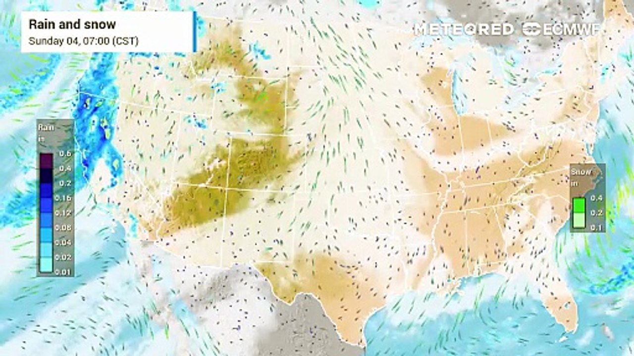 Winter Weather Across The West on Sunday