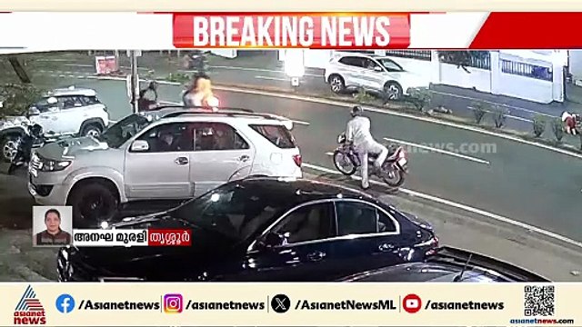 നായ കുറുകെ ചാടി അപകടം; ബൈക്ക് യാത്രികന് പരിക്ക്