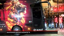 Galatasaray kafilesine Gaziantep'te coşkulu karşılama