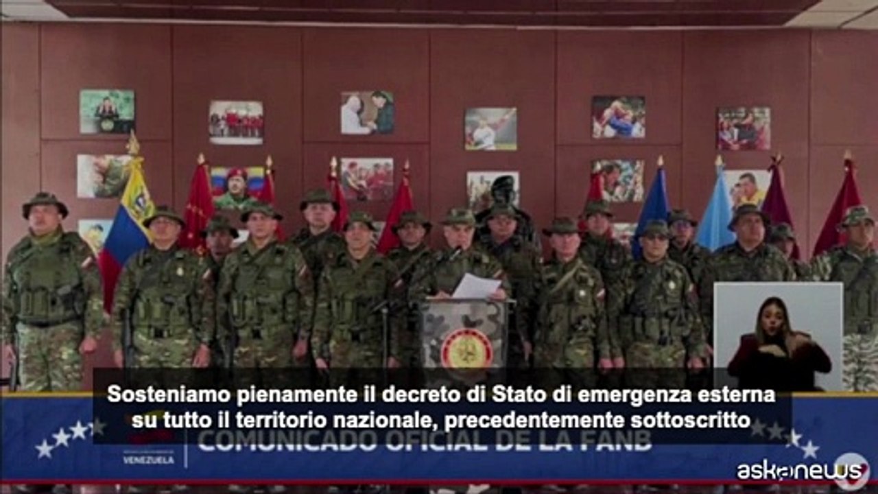 Venezuela, esercito riconosce Delcy Rodriguez come presidente
