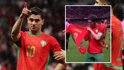The incredible gesture by Brahim Díaz: The Real Madrid player dedicated his goal to his teammate Azzedine Ounahi
