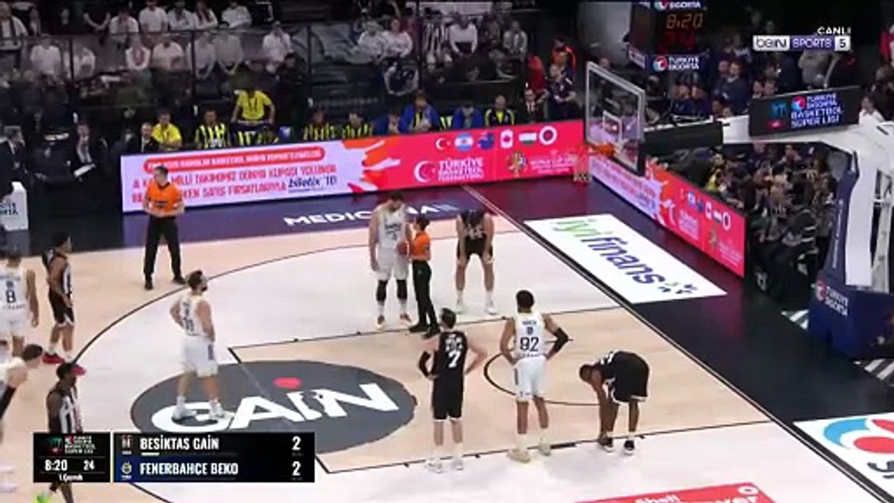 Beşiktaş 87-101 Fenerbahçe (1.yarı)