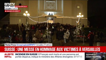 Incendie à Crans-Montana: la messe en hommage aux victimes à Versailles dans les Yvelines a débuté