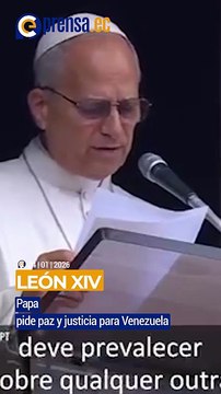 Papa León XIV pide paz y justicia para Venezuela