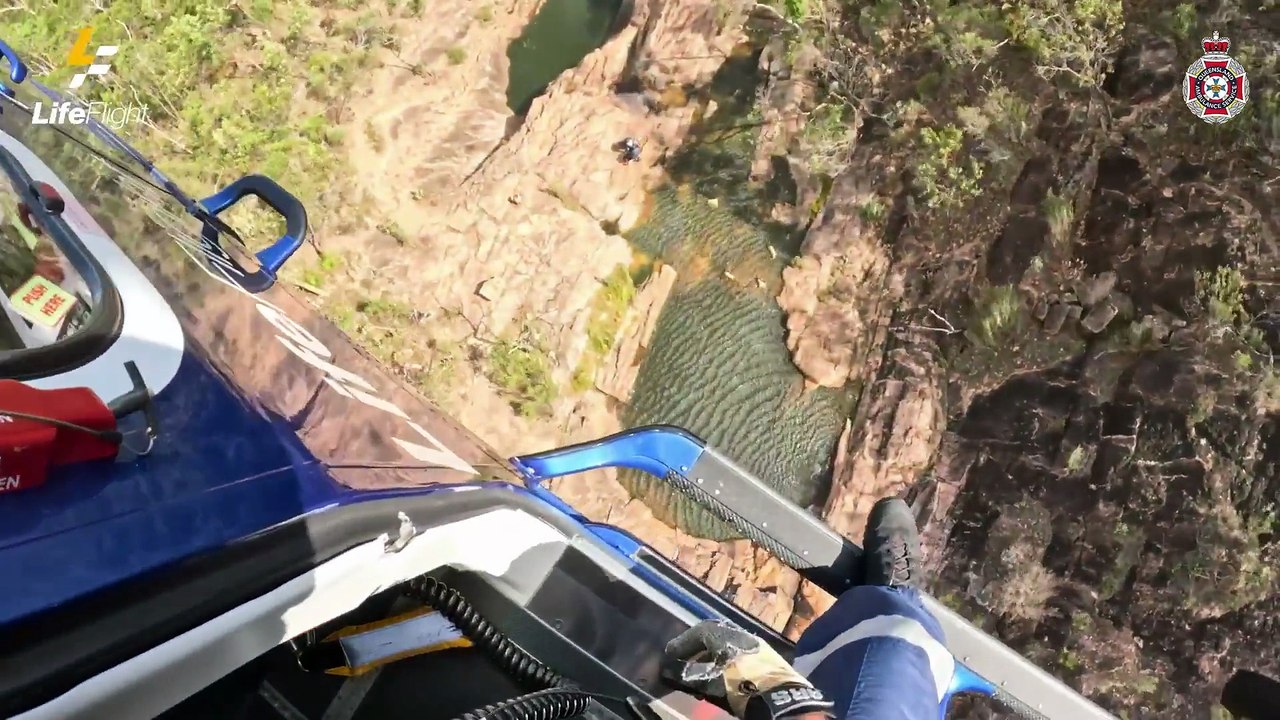 Woman airlifted after horrific fall at popular Australian waterfall