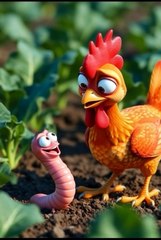 Ayam dan cacing