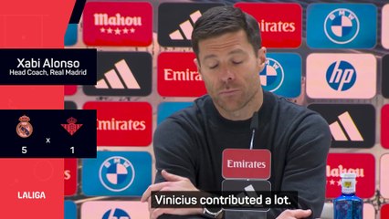 Alonso praises 'destructive' Vinicius despite Real Madrid fan boos