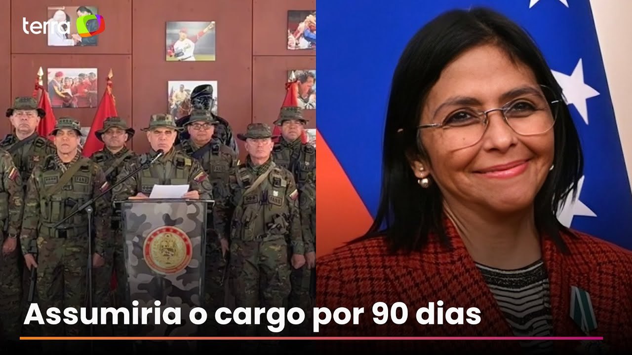 Militares venezuelanos reconhecem Delcy Rodríguez como presidente interina após prisão de Maduro