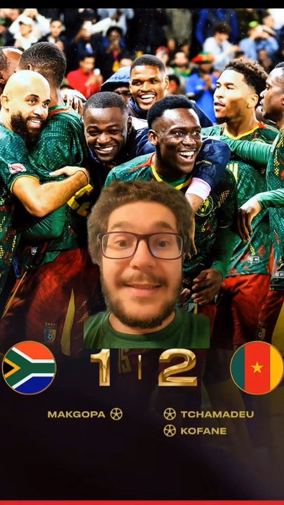 Le Cameroun se qualifie pour les quarts de finale de la CAN apres une victoire 2-1 face à L'Afrique du Sud. Ils vont retrouver le chemin du Maroc vainqueur de la Tanzanie 1-0.#can2025 #lionsindomptables #liondelatlas🇲🇦 #Cameroun #football