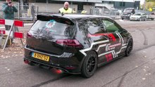 900HP Volkswagen Golf 7 R - HUGE Flames, Bangs and Drag Races !