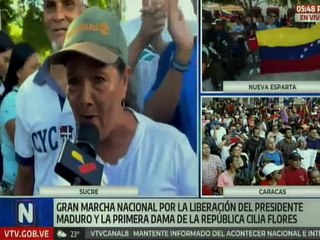 Pueblo revolucionario grita con fuerza y convicción "Maduro aguanta, el pueblo se levanta"