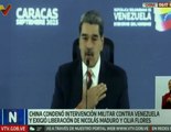 China condena secuestro del pdte. Nicolás Maduro y la Primera Dama de la República
