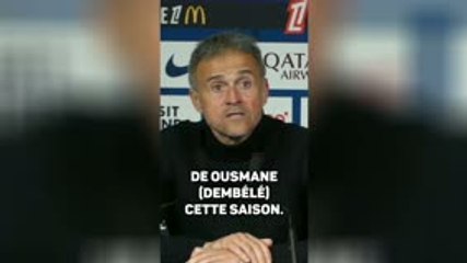 PSG - Luis Enrique : "C’est le meilleur match de Dembélé cette saison"
