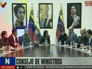 Presidenta Encargada Delcy Rodríguez lidera Consejo de Ministros en el palacio de Miraflores