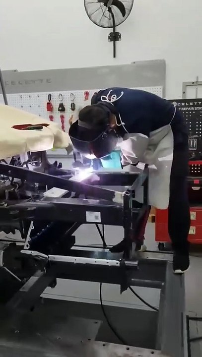 Aluminum Welding of a Lambo Frame