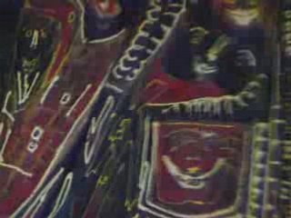 Painting on Blue Jeans by Hart