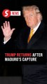 Trump returns to Washington on Air Force One after Maduro capture