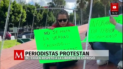 En Baja California, periodistas exigen libertad de expresión y denuncian criminalización del gremio
