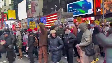 New York'ta binlerce kişi Venezuela için yürüdü