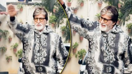 Amitabh Bachchan Raises His Arms In Love As He Greets Fans Outside Jalsa, Juhu