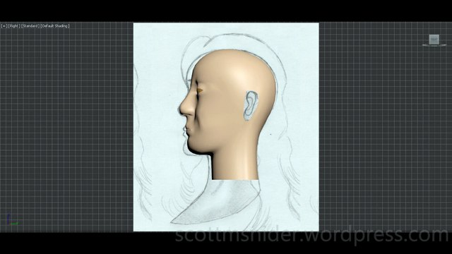 Flame: 3DS MAX Practice Polygon Modeling Head Model Video #110 (01-05-2026)