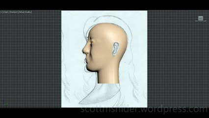 Flame: 3DS MAX Practice Polygon Modeling Head Model Video #110 (01-05-2026)