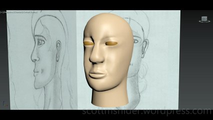 Flame: 3DS MAX Practice Polygon Modeling Head Model Video #112 (01-05-2026)