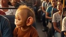 The Baby Monkey Piku — Saddest Bus Ride Ever 😭  Heart-Touching Emotional Story
