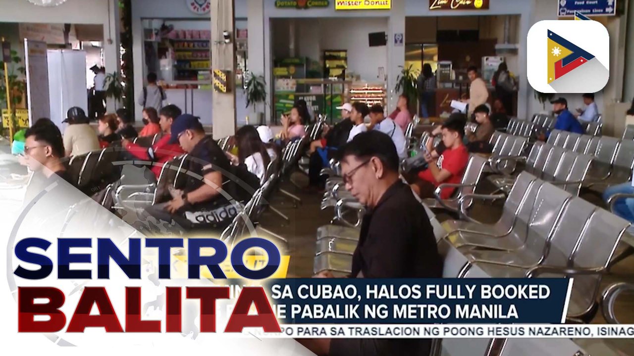 Ilan nating mga kababayan, ngayon pa lang bibiyahe matapos magbakasyon nitong holiday season; isang terminal sa Cubao, halos fully booked na ang biyahe pabalik ng Metro Manila | ulat ni Gab Villegas